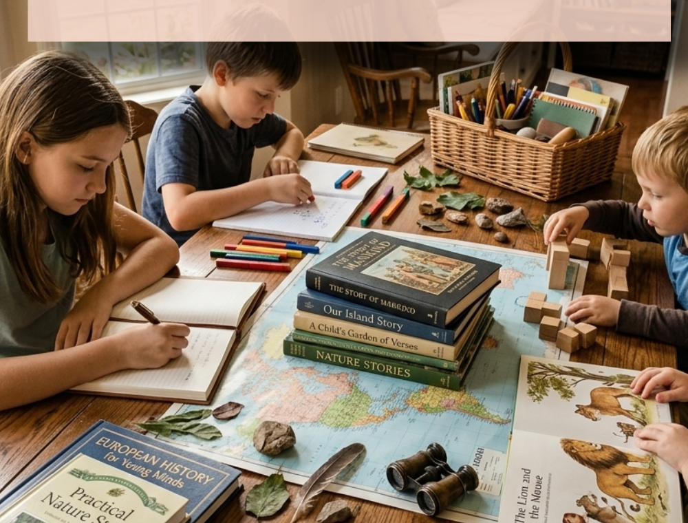 Wondering what living books are and whether a book qualifies? This guide breaks down the Charlotte Mason homeschool books philosophy with real examples and a simple checklist.